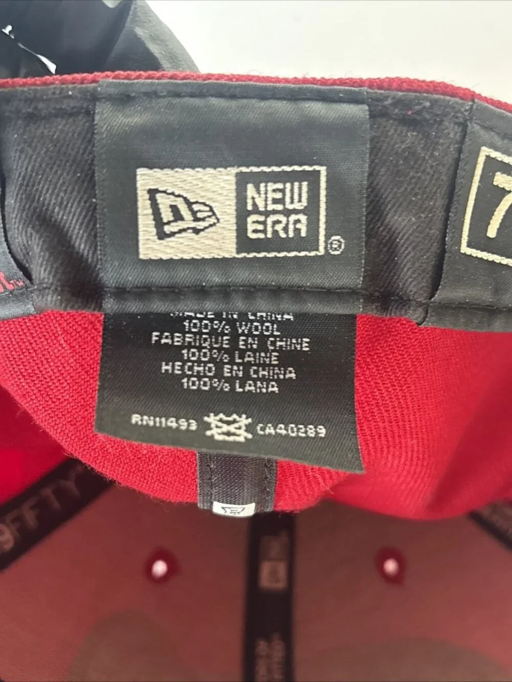 Washington Nationals Red Snapback Hat New Era 9FIFTY Flat Brim MLB Cap 7 1/8